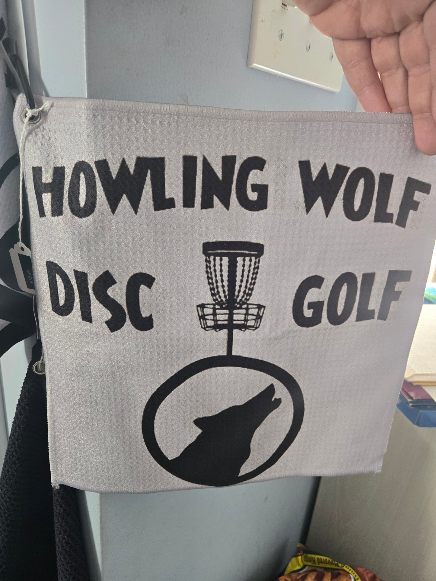 Howling Wolf Disc Golf Waffle Towel