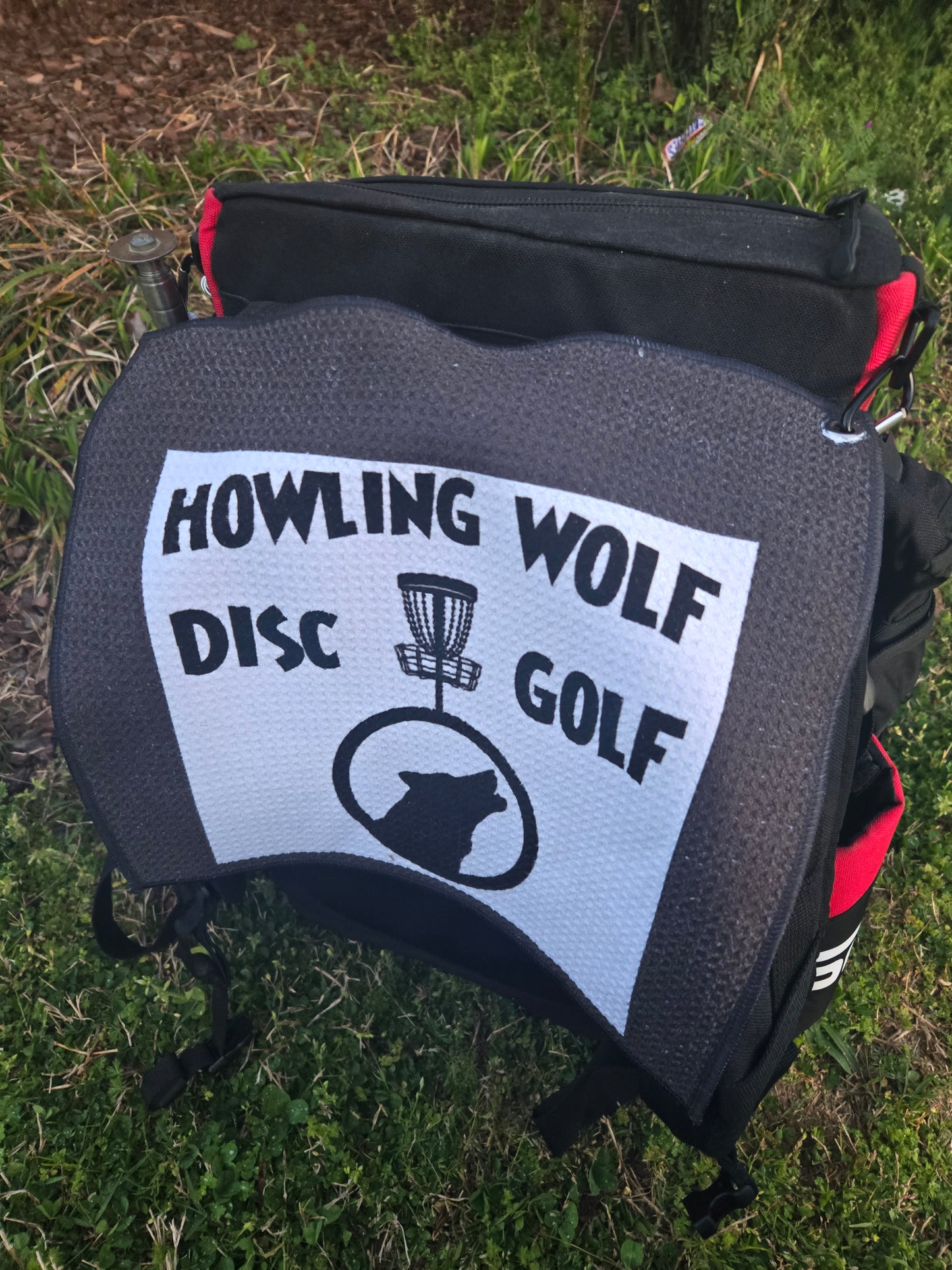 Howling Wolf Disc Golf Waffle Towel