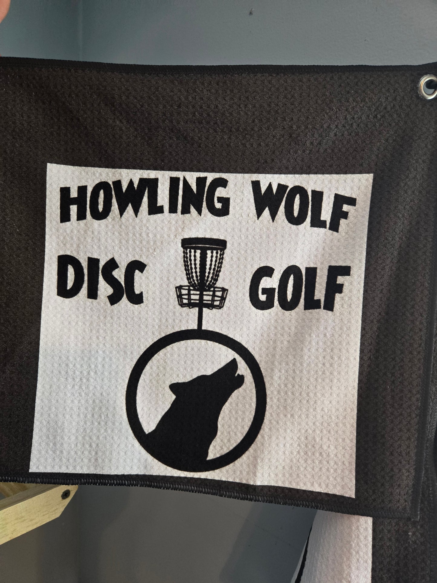 Howling Wolf Disc Golf Waffle Towel