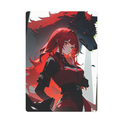 RED KARA Playing Cards