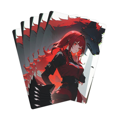 RED KARA Playing Cards